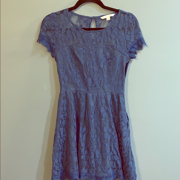 Lauren Conrad Lace Mini Dress Blue Size 2 - Picture 2 of 5